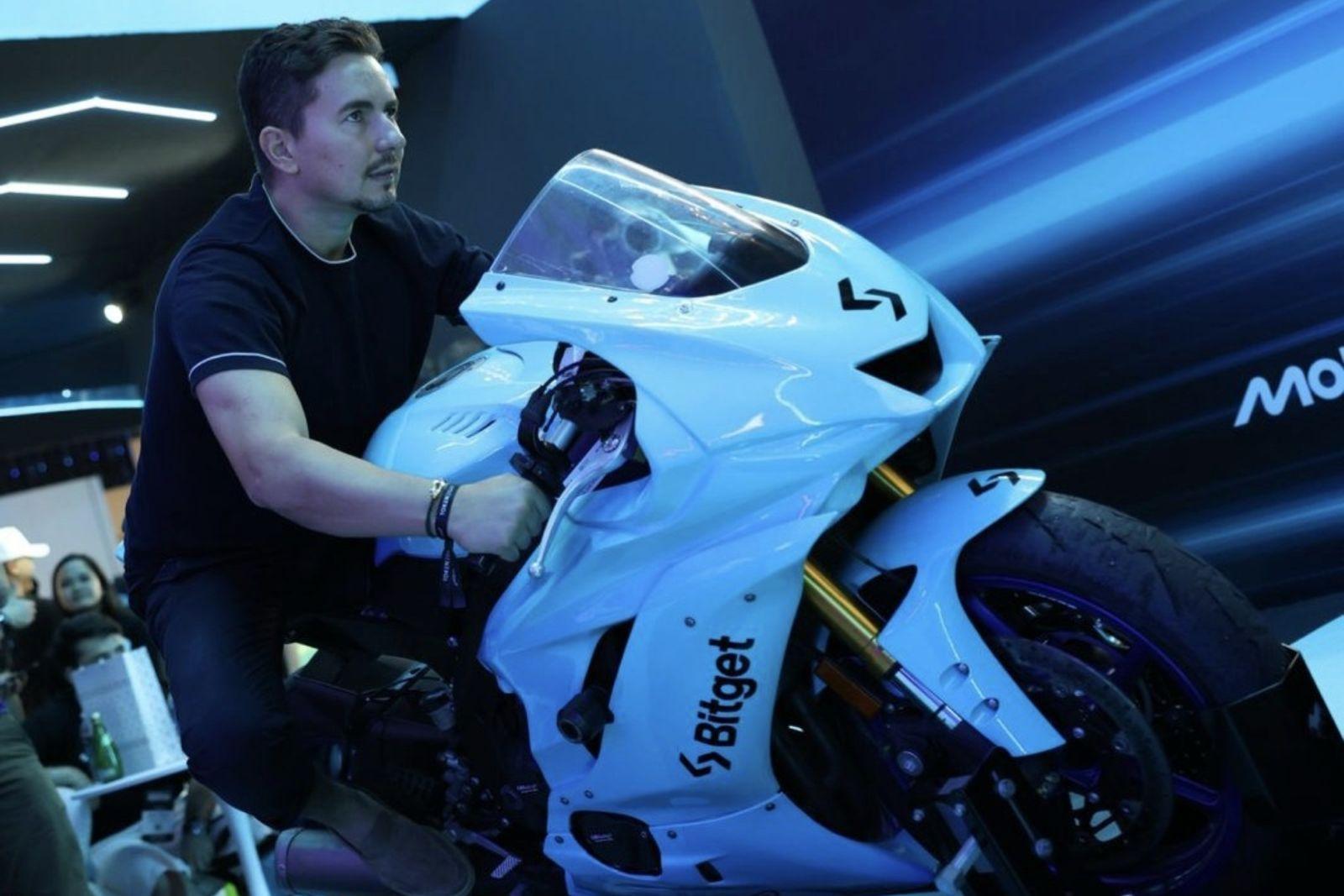 MotoGP simulator branded bike